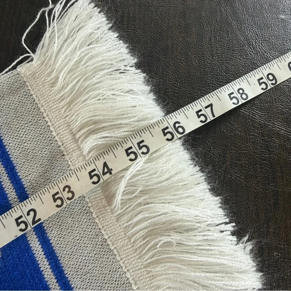 Italy Italia Campioni Del Mondo Blue and Yellow Knit Soccer Scarf - Picture 4 of 5
